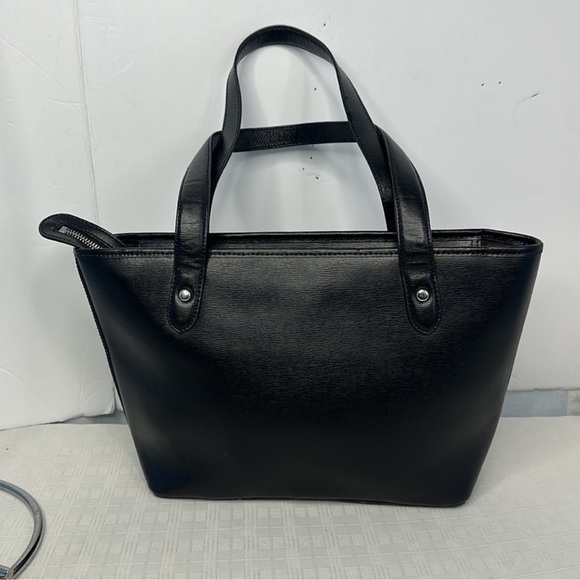 RALPH LAUREN Bag Calderwood Black Epi Leather Medium - Picture 3 of 11